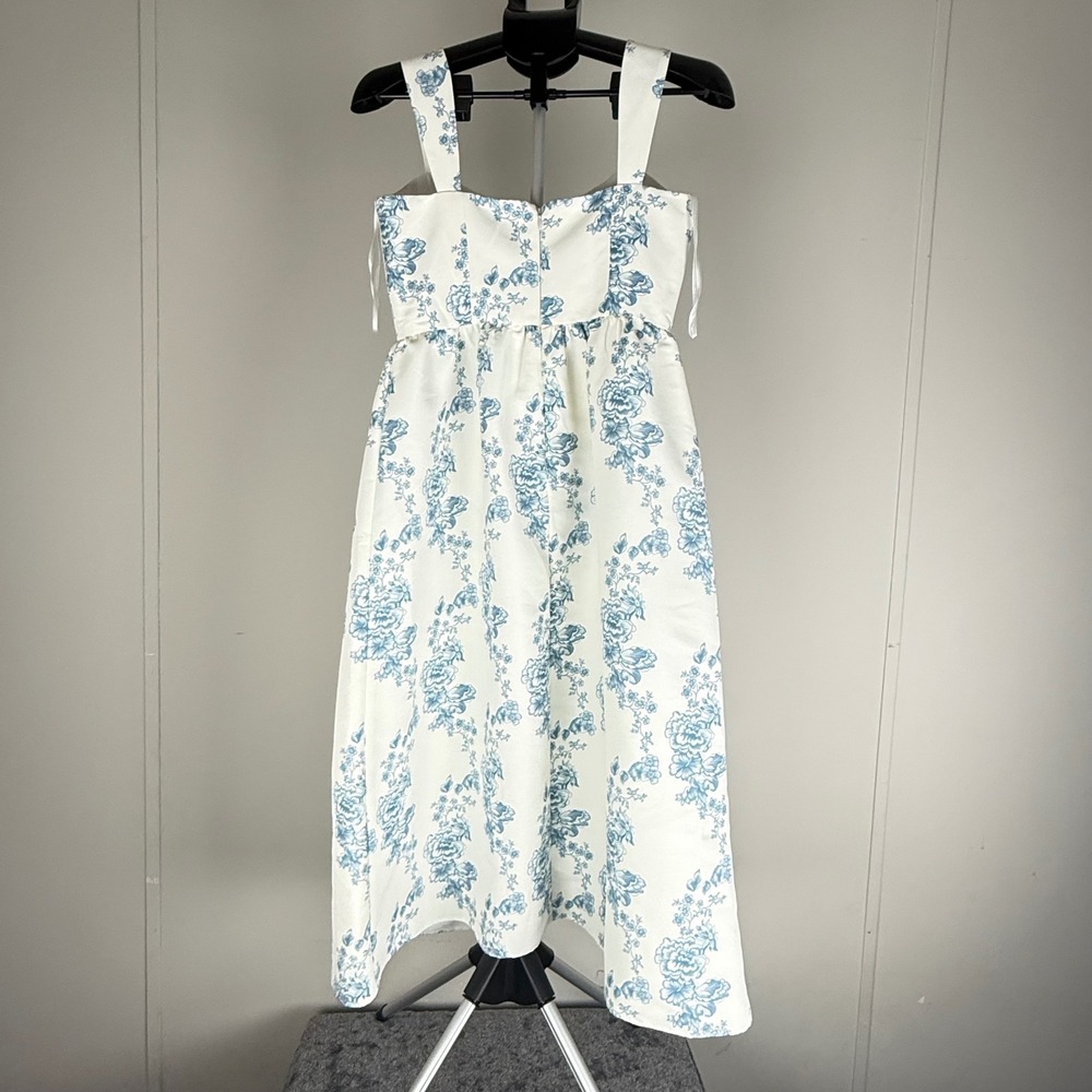 Sachin & Babi Blaine Taffeta Square Neck‎ Midi Dress Size 10 - Picture 2 of 4